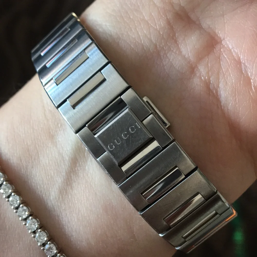 Gucci Stainless Steel Silver White Dial Pantheon Women’s Watch